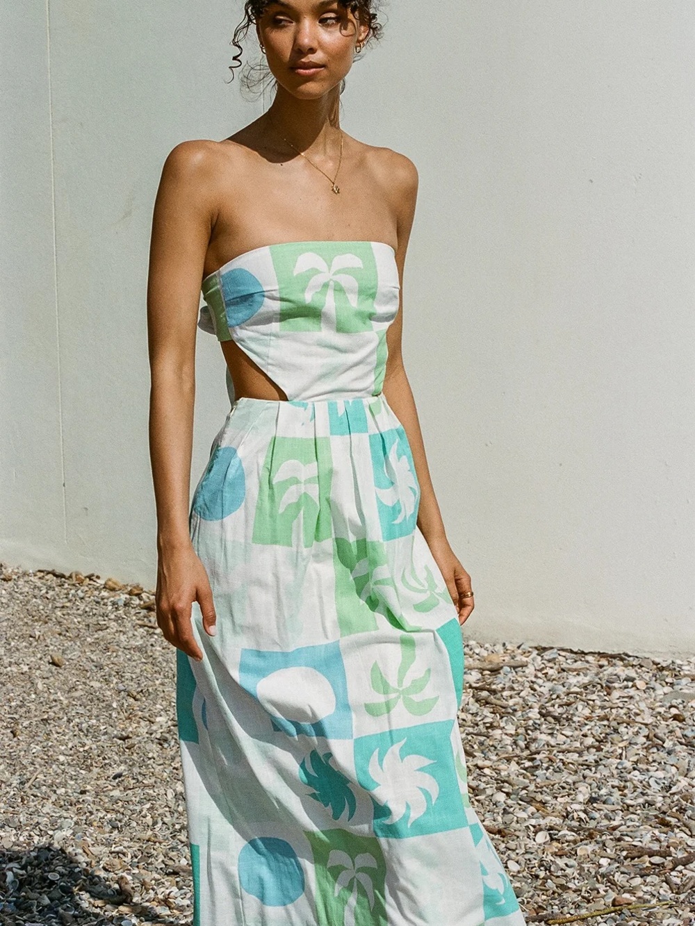 Sabo Skirt Strapless Cutout Maxi Midi Dress XS New With Tags Talullah